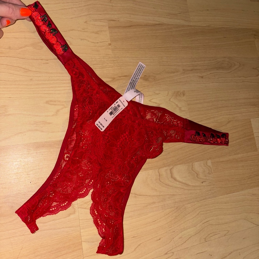 Victoria's Secret Red Lace Panties